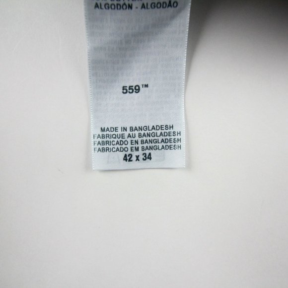 Levis Mens 559 Straight Leg Jeans Dark Wash Denim High Rise Cotton Size 42x34 - Picture 8 of 12